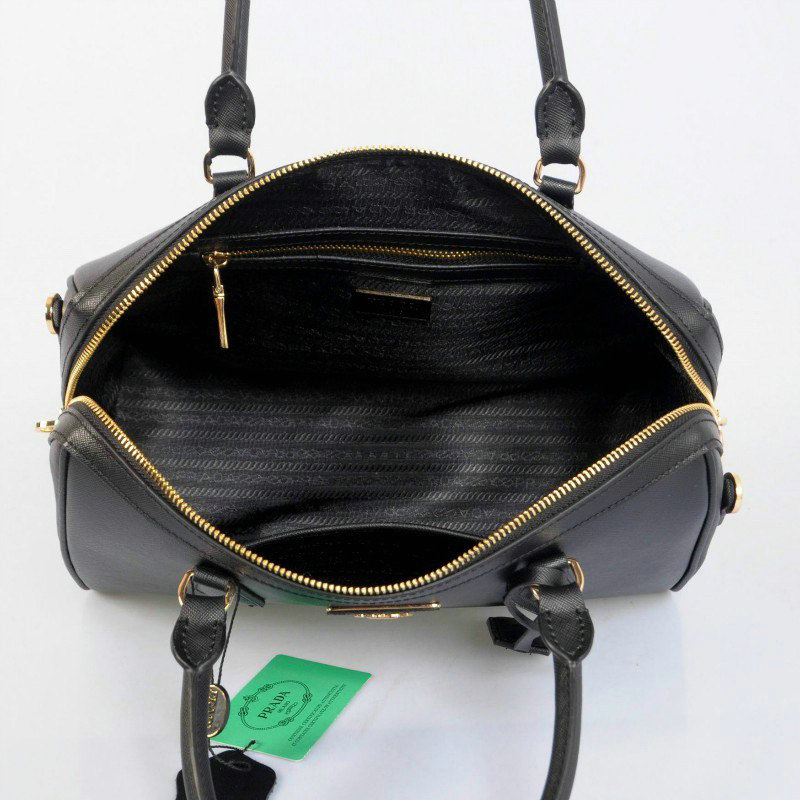 2014 Prada Saffiano Leather 32cm Two Handle Bag BL0823 black for sale